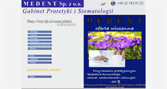 Desktop Screenshot of medent.waw.pl