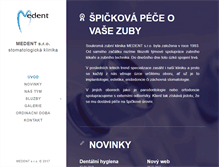 Tablet Screenshot of medent.cz